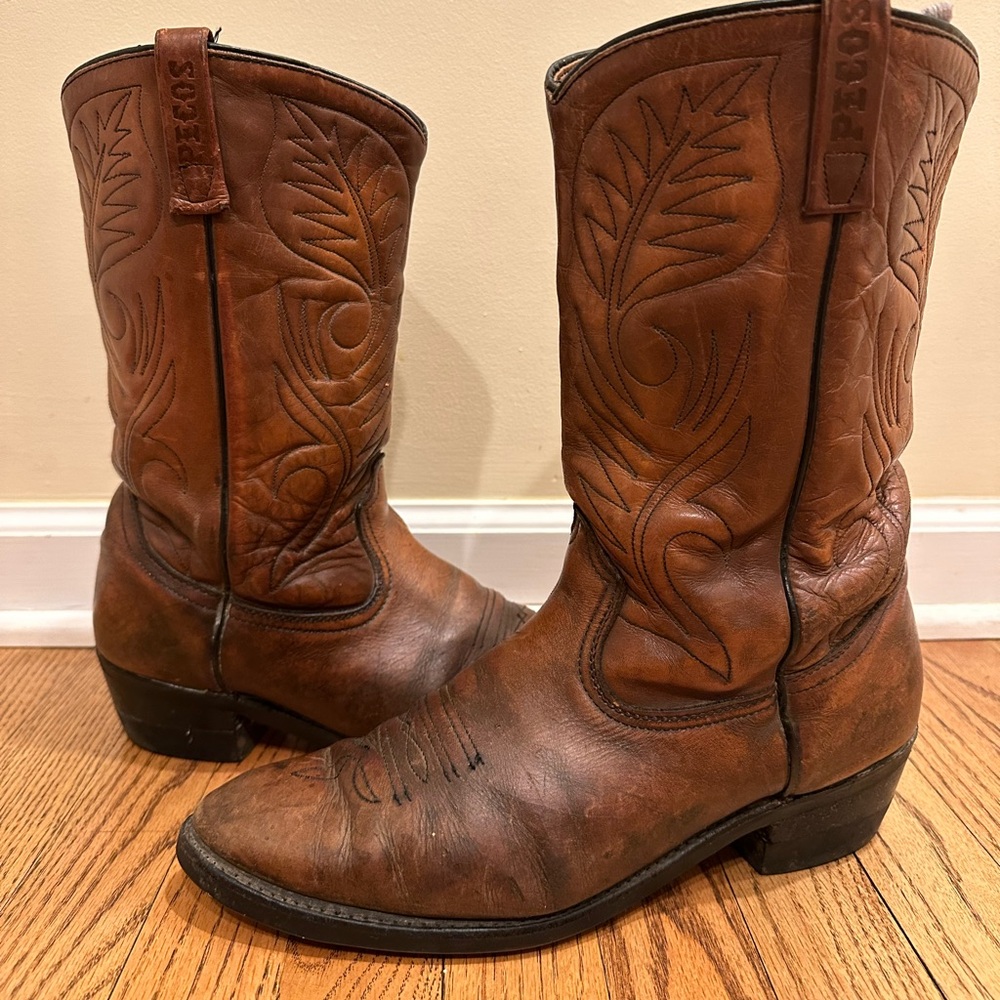 VINTAGE RED WING Pecos 9801-1 cowboy boots MADE IN USA sz 11.5D